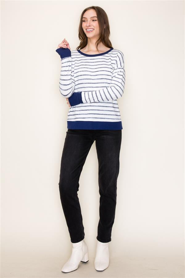 SUPER SOFT STRIPE SWEATER