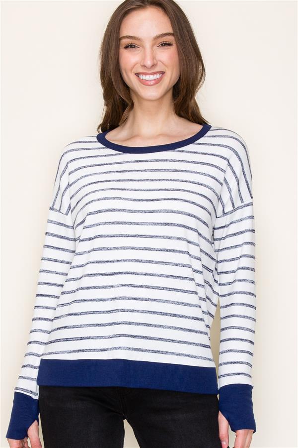 SUPER SOFT STRIPE SWEATER