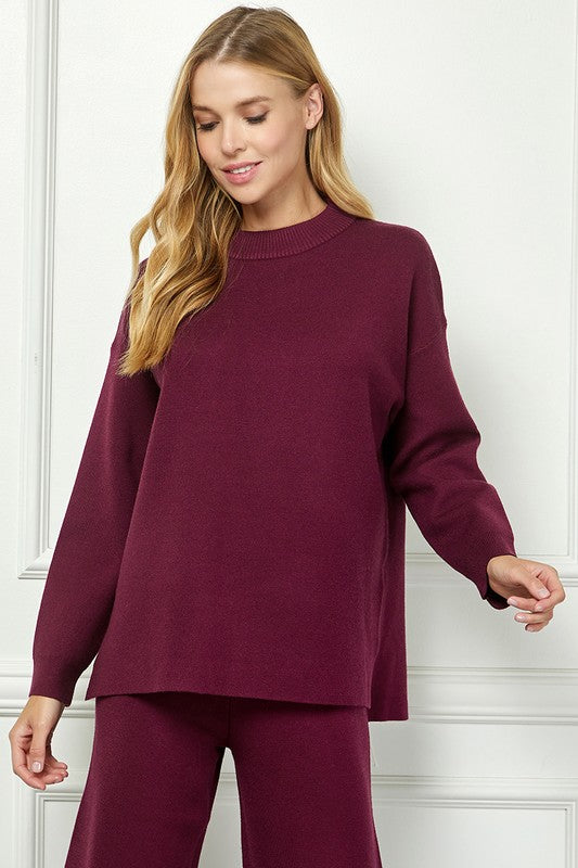 MOCK NECK SWEATER