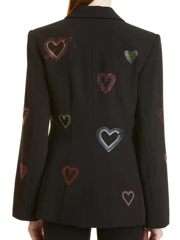 SONYA RHINESTONE HEART JACKET