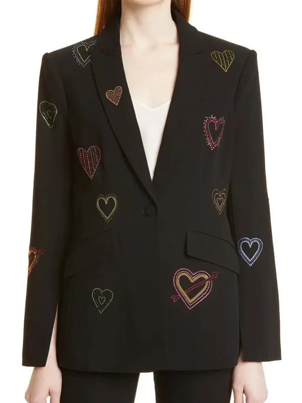 SONYA RHINESTONE HEART JACKET