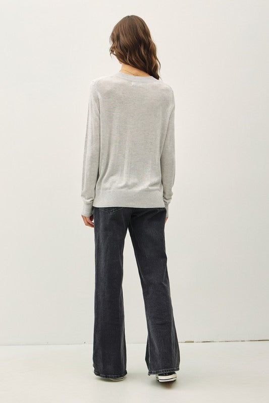 LIGHTWEIGHT V NECK SWEATER (available in more colors)