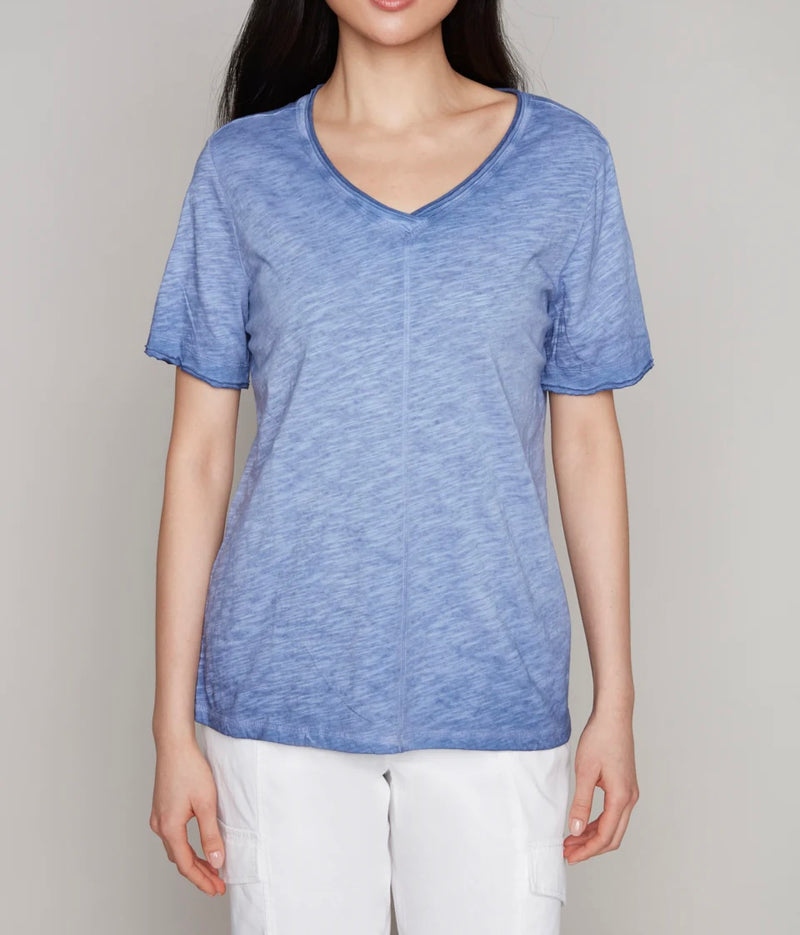 V NECK SHORT SLEEVE TEE (available in more colors)