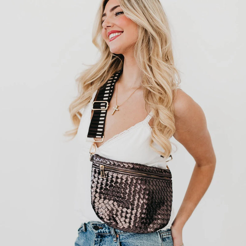 WESTLYN METALLIC WOVEN BAG ( available in more colors)