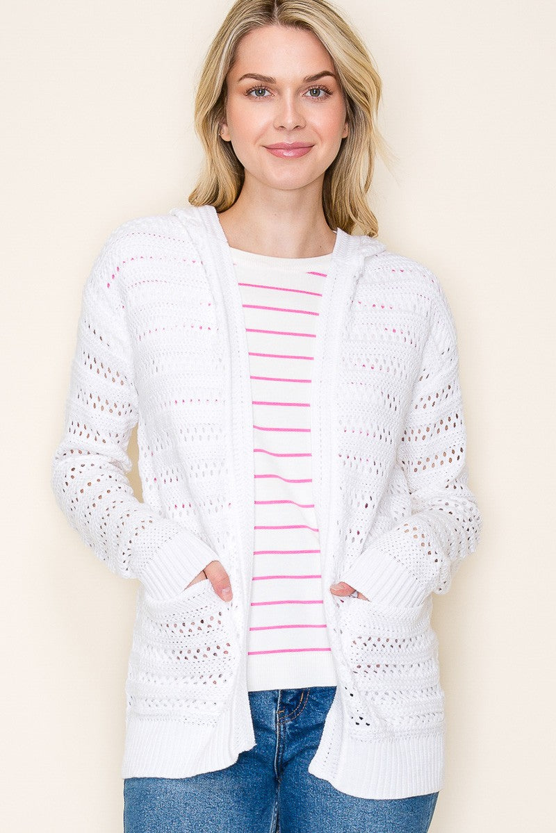 KNIT PATCH POCKET CARDIGAN