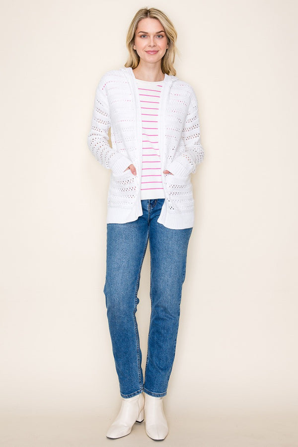 KNIT PATCH POCKET CARDIGAN