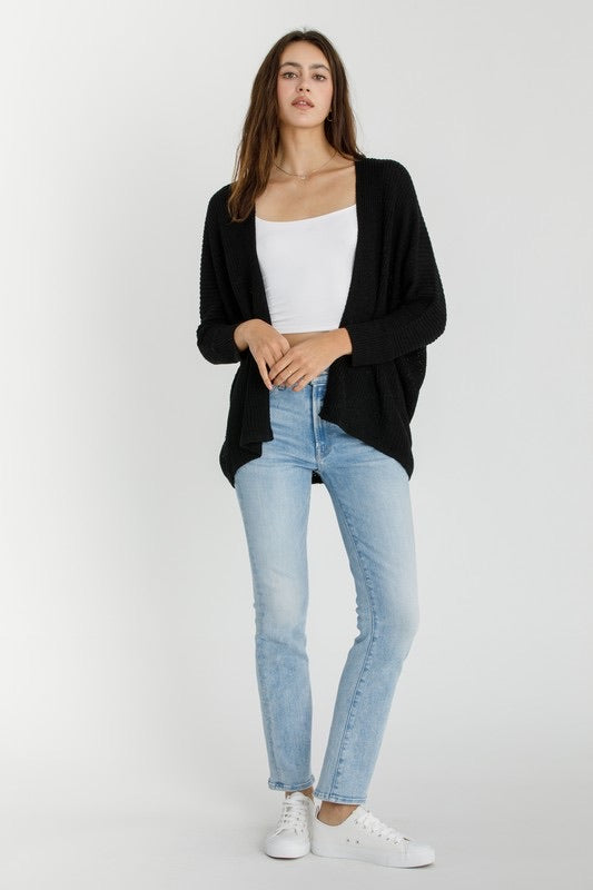 LIGHTWEIGHT OPEN FRONT CARDIGAN (available in 2 colors)