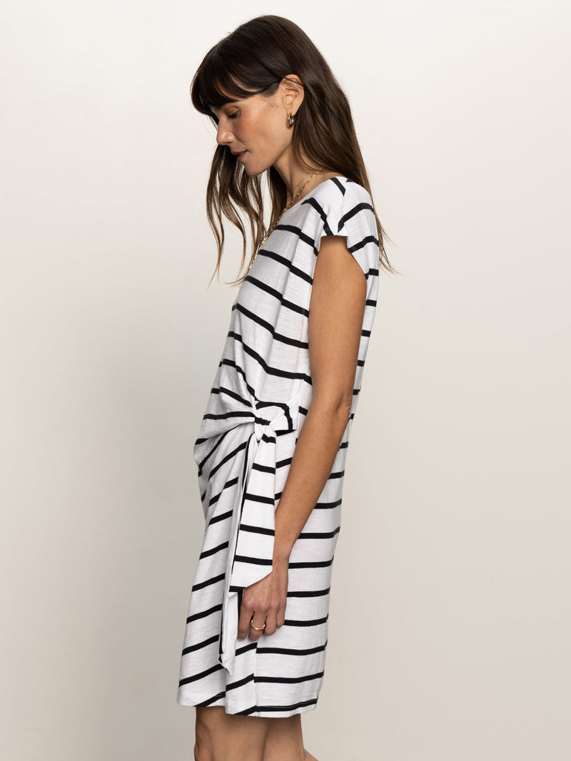 SIDE TIE T SHIRT DRESS