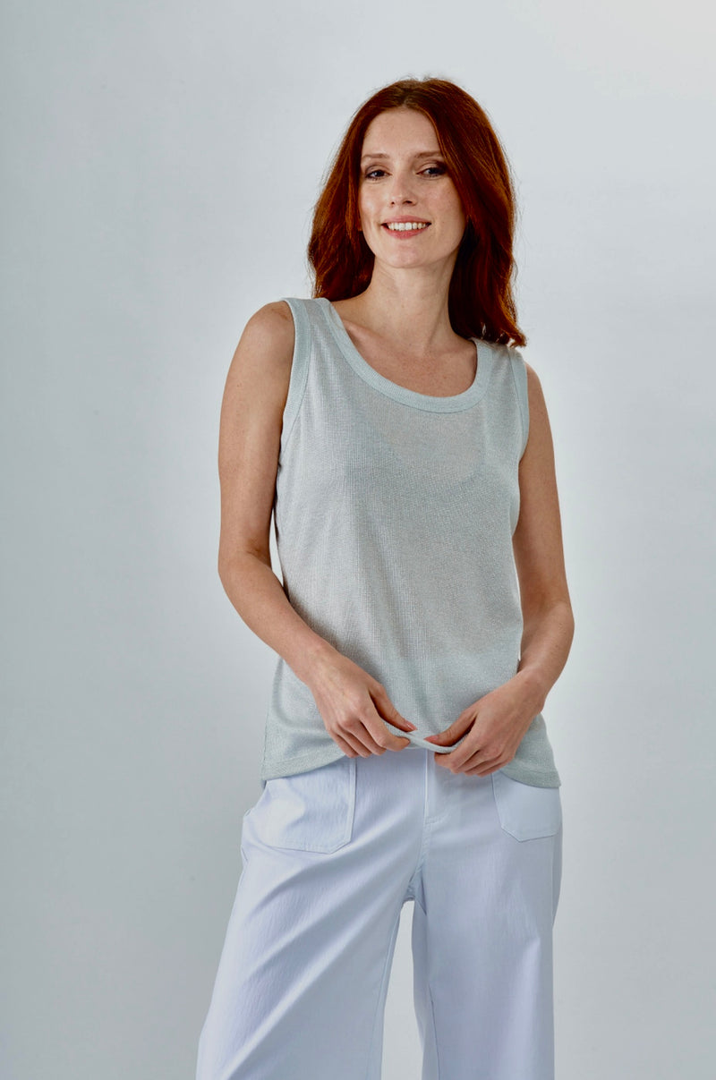 GLITTER RIBBED TANK TOP (available in more colors)