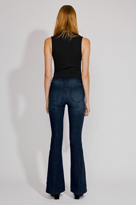 MID RISE FLARE JEANS