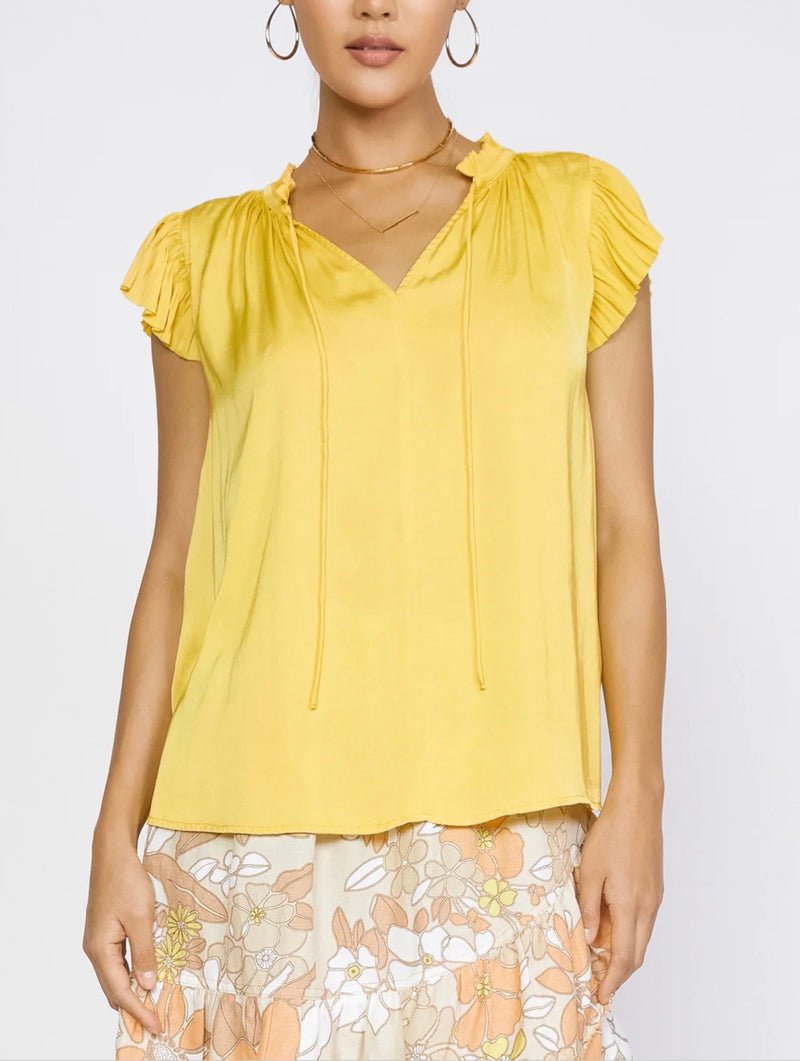 PLEATED SLEEVE BLOUSE (more colors)